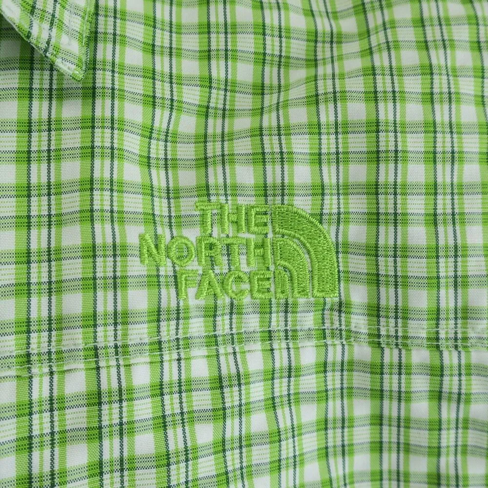 The North Face Short Sleeve Button Up Shirt Mens‎ L Green